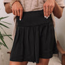 Always In Fashion Smocked Shorts in Black Image - 1