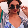 Summer Tune Aviator Sunnies In Blue Image - 1