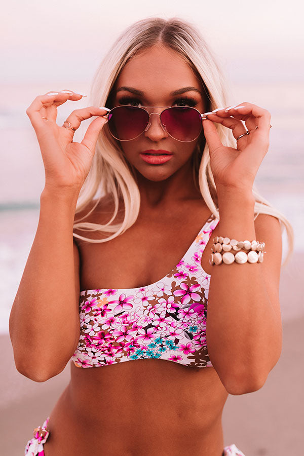 Summer Tune Aviator Sunnies In Purple Image - 3