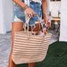 Arriving In Palm Beach Woven Tote Image - 1