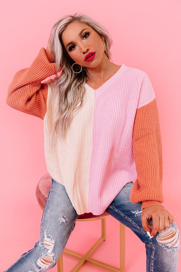 Sweet Tooth Color Block Sweater Image - 2