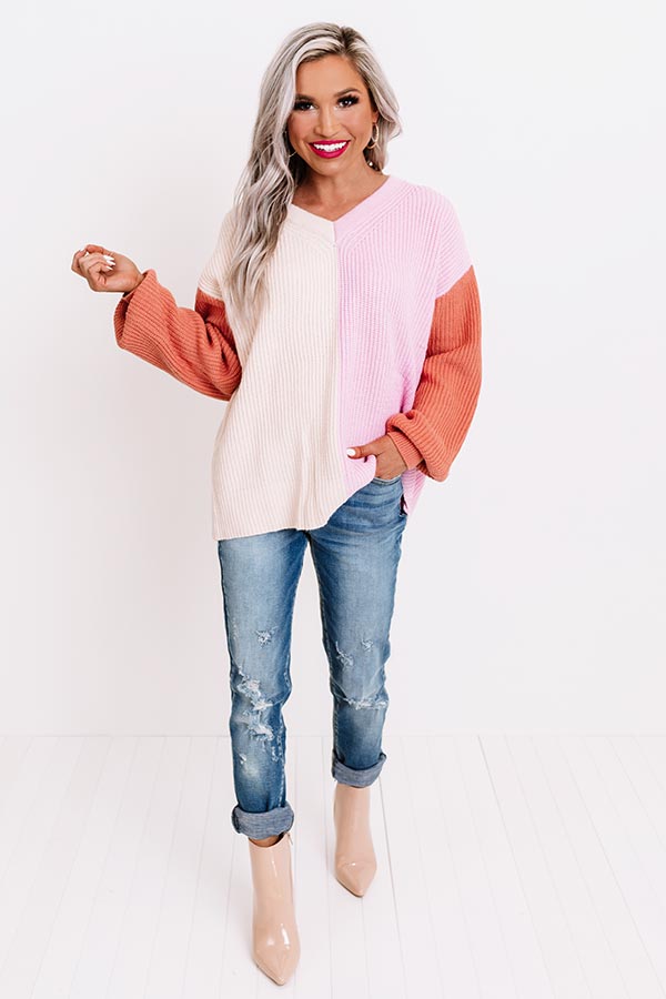 Sweet Tooth Color Block Sweater Image - 3