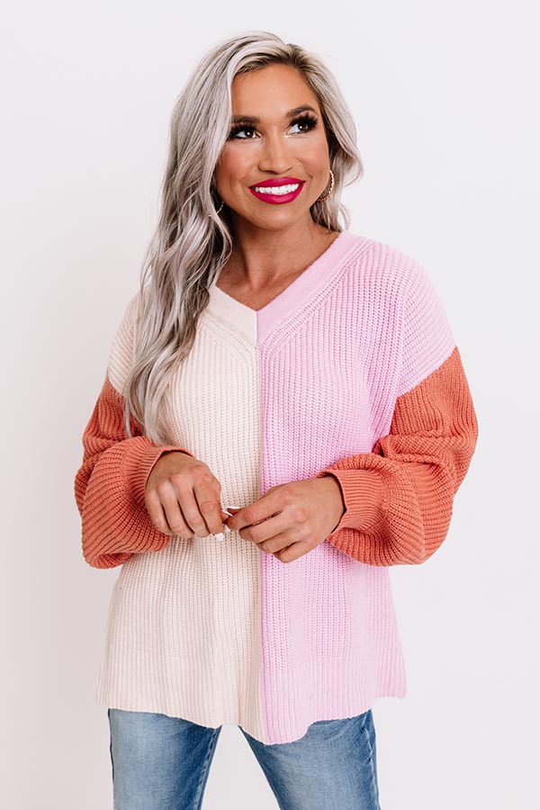 Sweet Tooth Color Block Sweater Image - 4