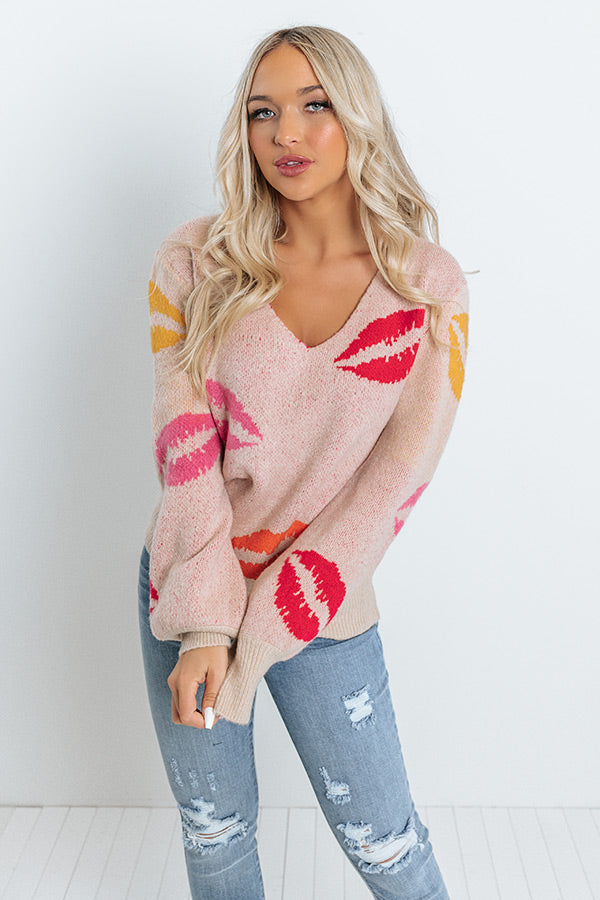 Love And Kisses Knit Sweater Image - 2
