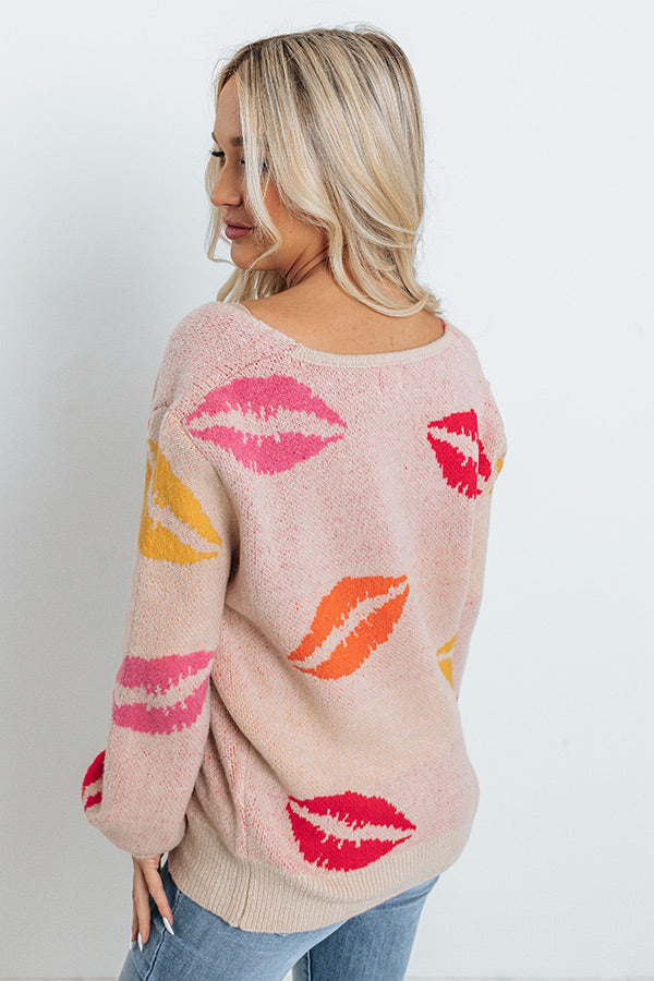 Love And Kisses Knit Sweater Image - 5