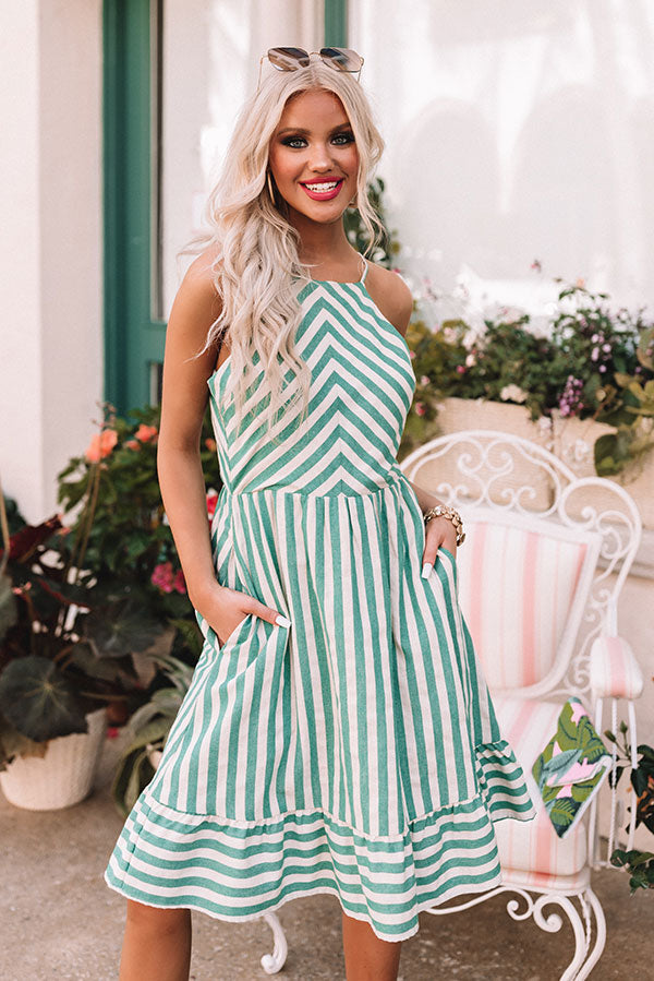 Vacay Chic Stripe Dress Image - 2