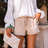 Beach Cove Midrise Linen-Blend Shorts in Beige Image - 1