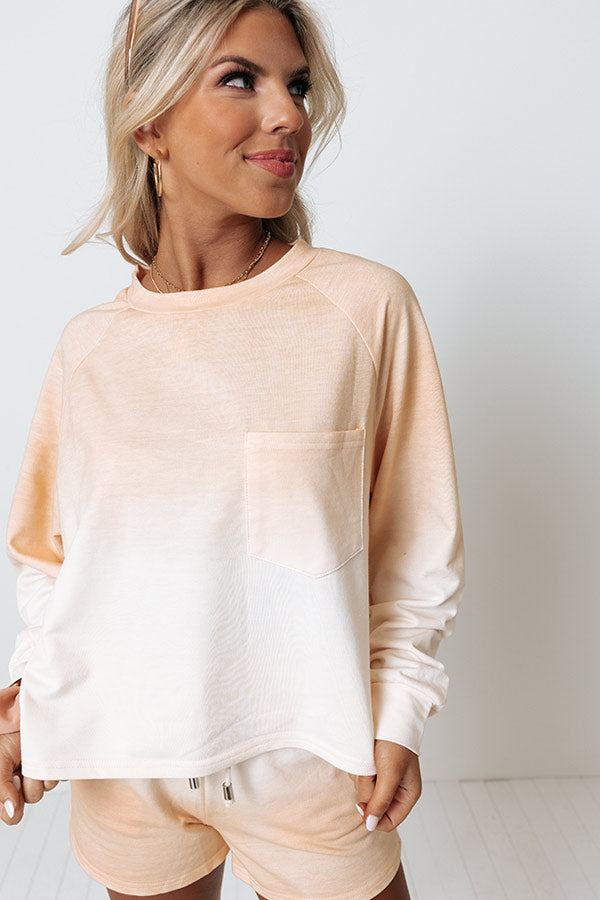 Truly Relaxed Ombre Sweatshirt in Orange Image - 2