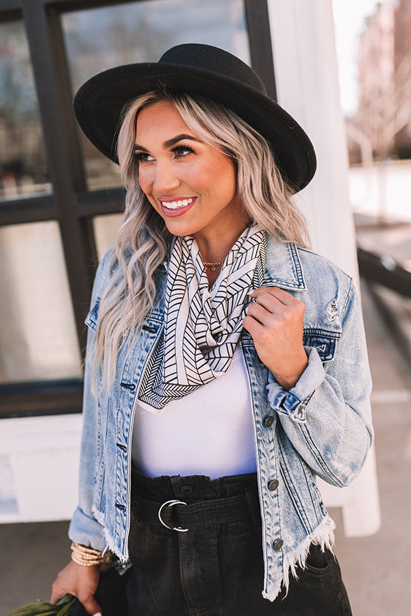 Pina Colada Kisses Scarf In Stone Image - 1