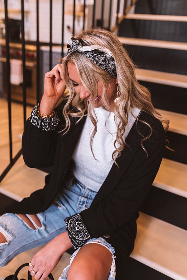 Maui Please Paisley Scarf In Black Image - 1