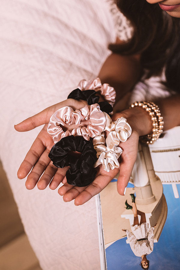 Satin Sleep Scrunchies in Assorted Colors Image - 1