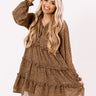 Sweeten The Deal Shift Dress In Mocha Image - 1