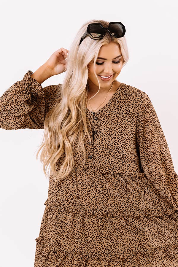 Sweeten The Deal Shift Dress In Mocha Image - 2