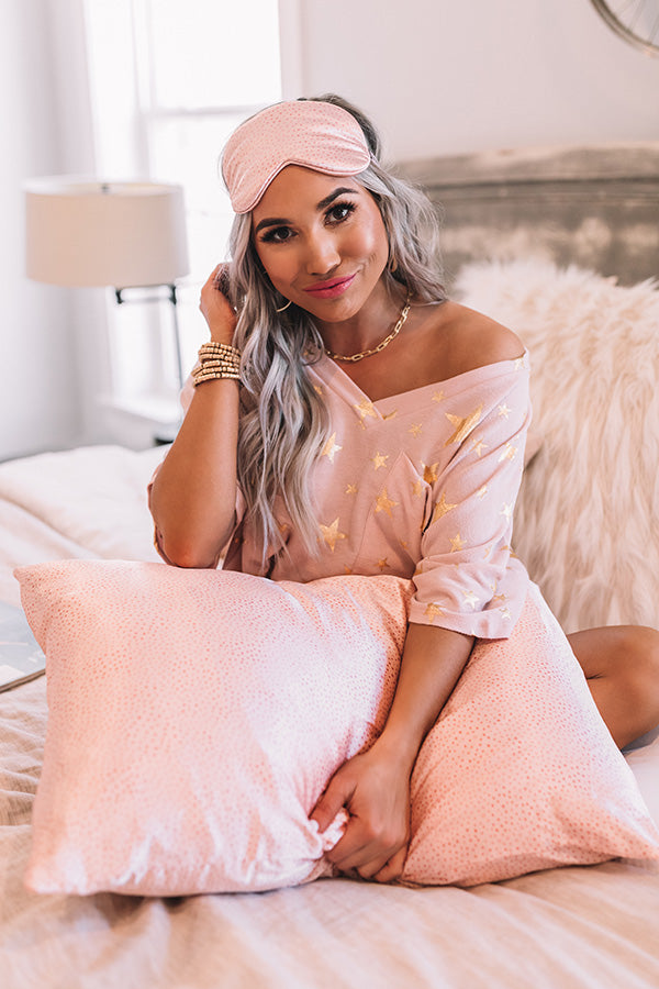 Satin Pillowcase in Blush Micro Dot Image - 1