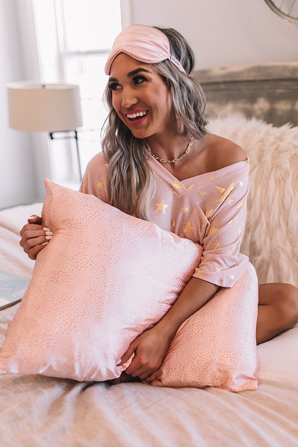 Satin Pillowcase in Blush Micro Dot Image - 3