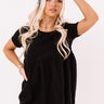 Mind Over Mimosas Babydoll Top In Black Image - 1