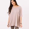 Fond Of Forever Shift Tee In Taupe Image - 1