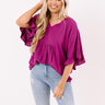 Flirty Fave Babydoll Top In Orchid Image - 1