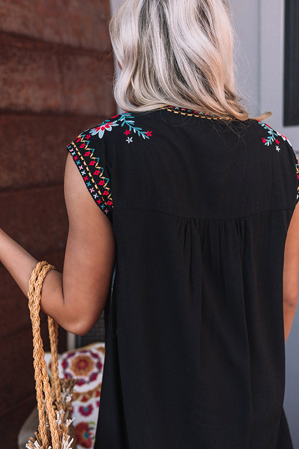 Coastal Service Embroidered Dress Image - 5