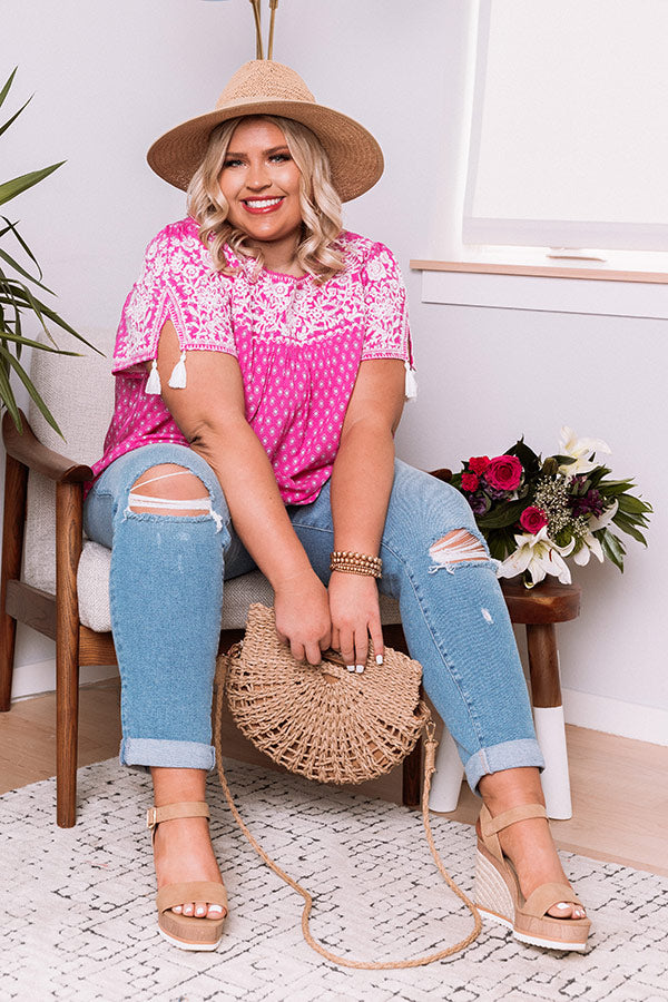 Maui Please Embroidered Top  Curves Image - 4