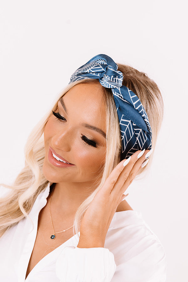 Pina Colada Kisses Scarf In Blue Image - 2