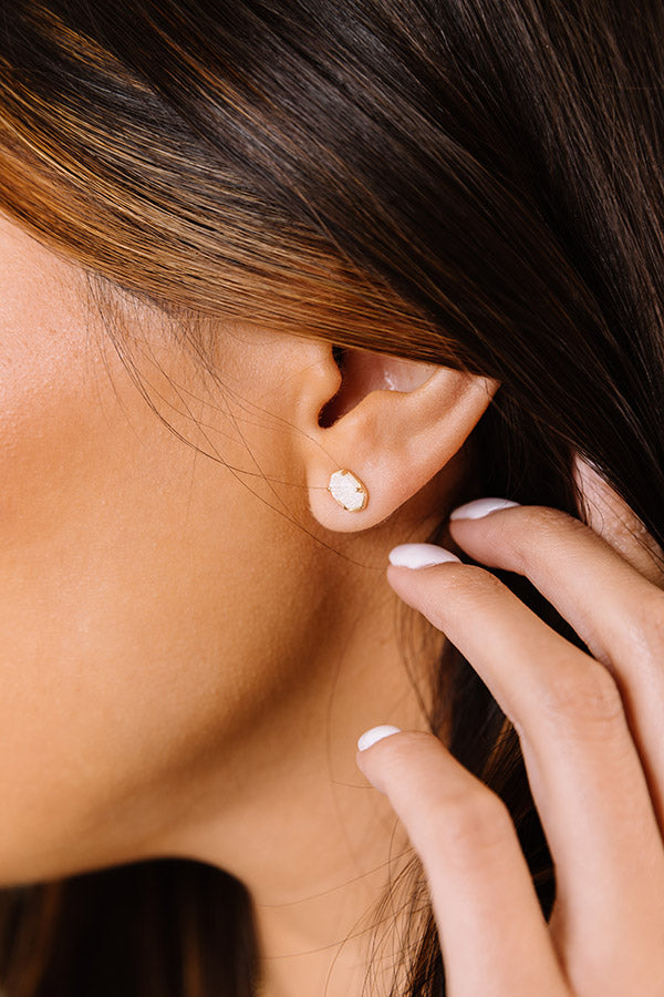 J.Crew Iridescent Geo Stud Earrings – New With Tags, Style F4638