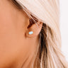 Kendra Scott Emilie Gold Stud Earrings in Light Blue Magnesite Image - 1