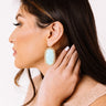 Kendra Scott Beaded Danielle Gold Drop Earrings in Light Blue Magnesite Image - 1