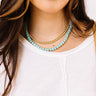 Kendra Scott Rebecca Gold Multi Strand Necklace in Variegated Turquoise Magnesite Image - 1