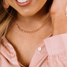 Kendra Scott Jenna Gold Choker Necklace in Pink Rhodonite Image - 1