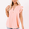 Pretty Shores Shift Top In Peach Image - 1