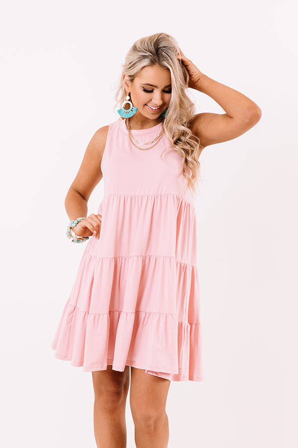 Apple Spiced Wishes Babydoll Dress In Pink Image - 1