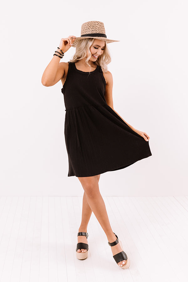 Summer Melody Babydoll Dress In Black Image - 1