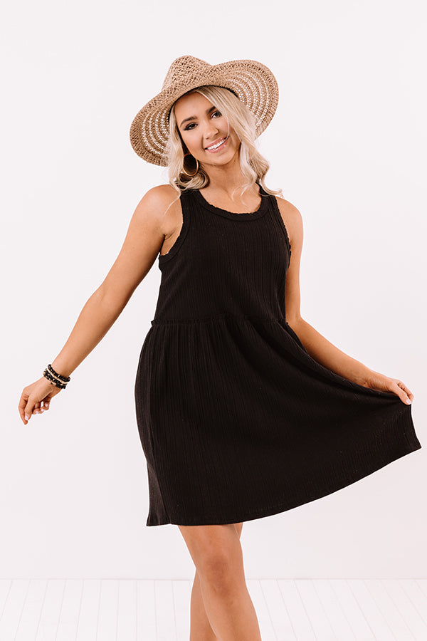 Summer Melody Babydoll Dress In Black Image - 3
