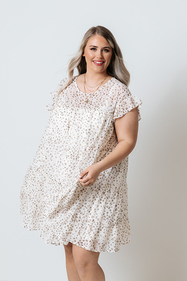 Locked Gaze Leopard Shift Dress  Curves Image - 3