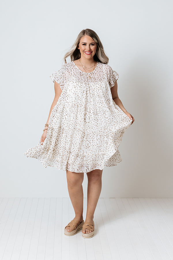 Locked Gaze Leopard Shift Dress  Curves Image - 2