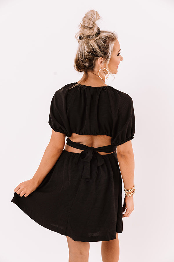 Finest Hour Open Back Dress In Black Image - 5