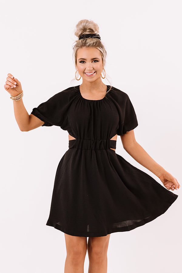 Finest Hour Open Back Dress In Black Image - 2