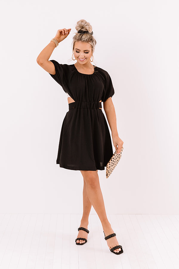 Finest Hour Open Back Dress In Black Image - 1