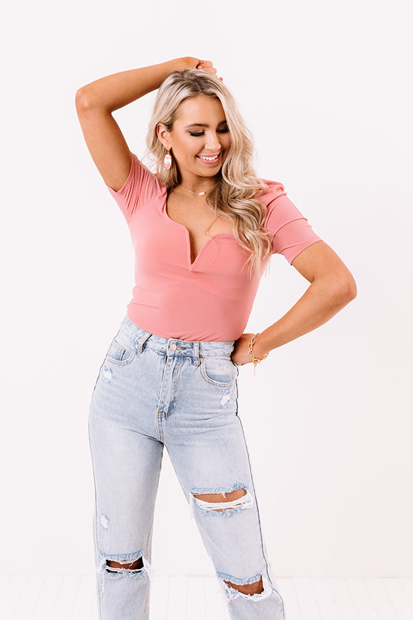 NYC Lights Bodysuit In Pink Image - 3