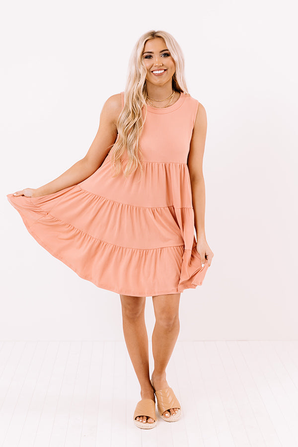 Apple Spiced Wishes Babydoll Dress In Peach Image - 1