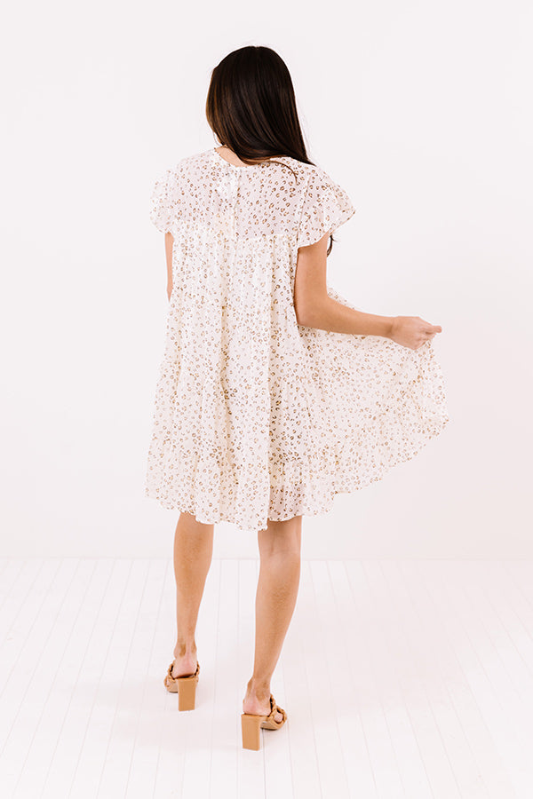 Locked Gaze Leopard Shift Dress Image - 5