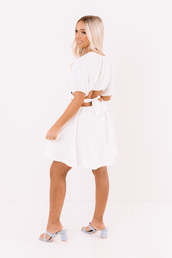 Finest Hour Open Back Dress In White Image - 5