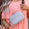 On Record Fanny Pack In Light Grey Image - 1