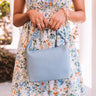 All Time Favorite Faux Leather Tote In Airy Blue Image - 1