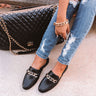 The Sheldon Faux Leather Mule In Black Image - 1