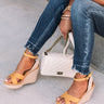 The Syra Espadrille Wedge In Honey Image - 1