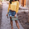 Hooked On Delight Crochet Top In Golden Honey Image - 1