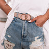 Watch You Go Faux Leather Belt in Iced Latte Image - 1