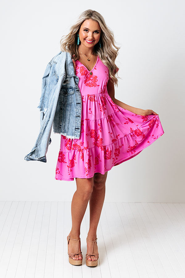 Floral Charm Babydoll Dress Image - 2